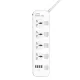 LDNIO SC4408 4 AC Outlets Universal Power Strip